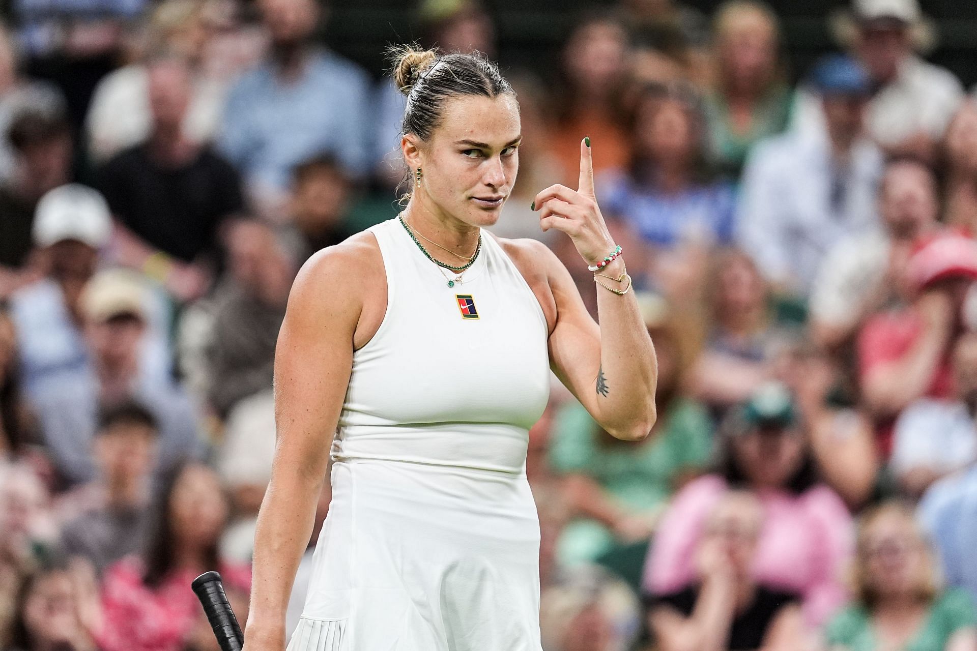 Aryna Sabalenka at Wimbledon 2025. (Photo: Getty)